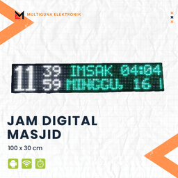 jam digital masjid 100cm x 20cm